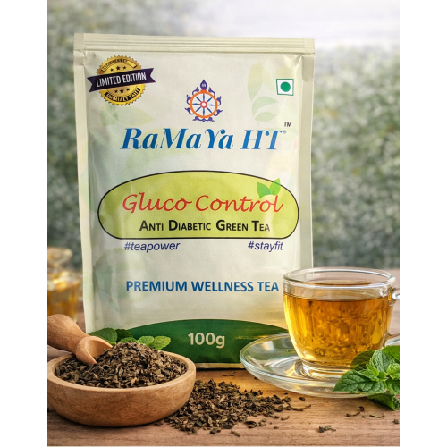 RaMaYa HT Gluco Control – Anti Diabetic Green Tea (100g)