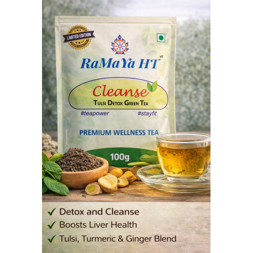 RaMaYa HT Cleanse – Tulsi Detox Green Tea (100g)